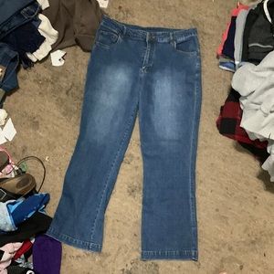straight leg flare jeans